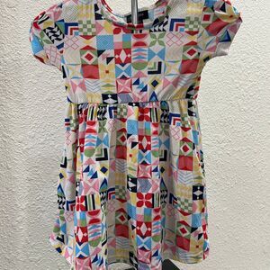 Picapino Short Sleeve Abstract print dress Size 24 months
